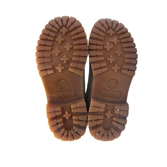 Timberland Beige Tan Suede Lace Up Waterproof Combat Ankle Boots Booties Size 7M - Picture 4 of 6